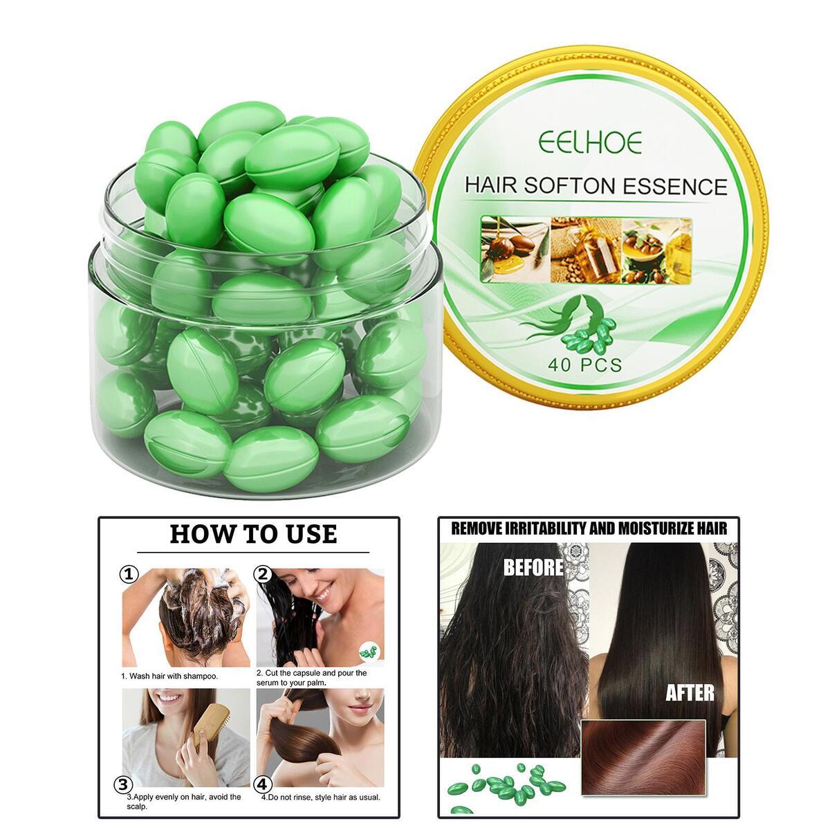 Hair Serum Capsules with Soybean Oil Moroccan Oil Essence All Hair Types