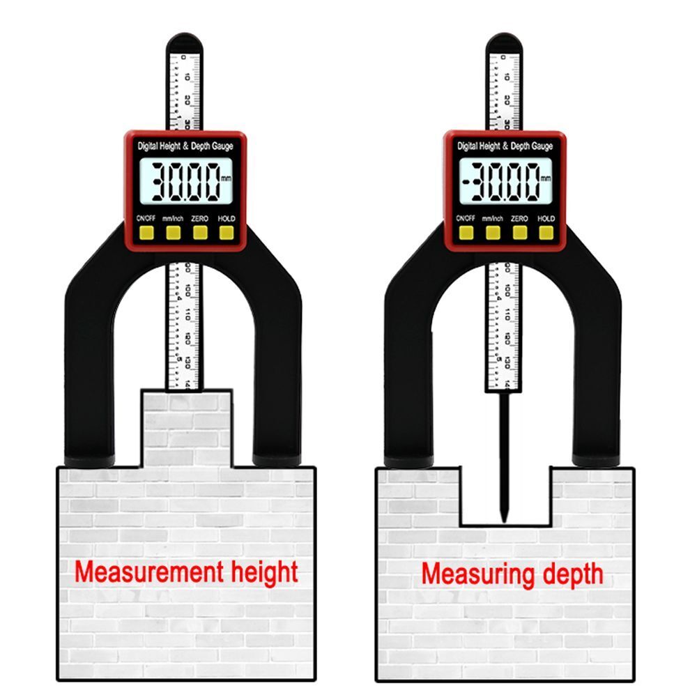 Height Depth Gauges Groove Measurement LCD Height Gauges Digital Depth Gauge