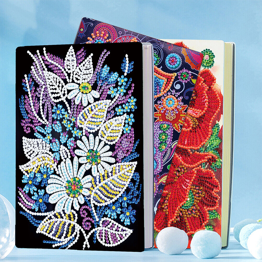 DIY Flower Diamond Painting 50 Pages A5 Notebook Sketchbook Crafts (WXB113)