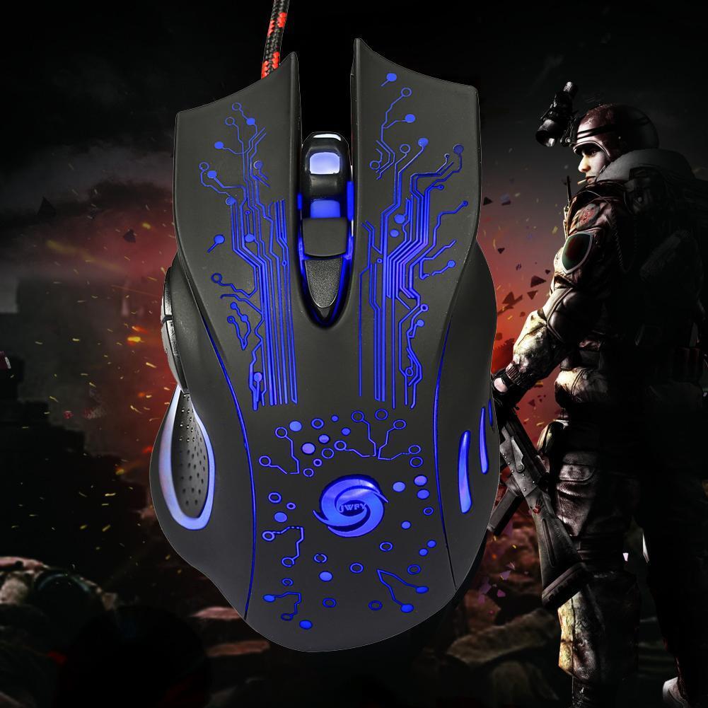 3200DPI LED Optical 6D USB Wired Gaming Game Mouse Pro Gamer Mice For PC