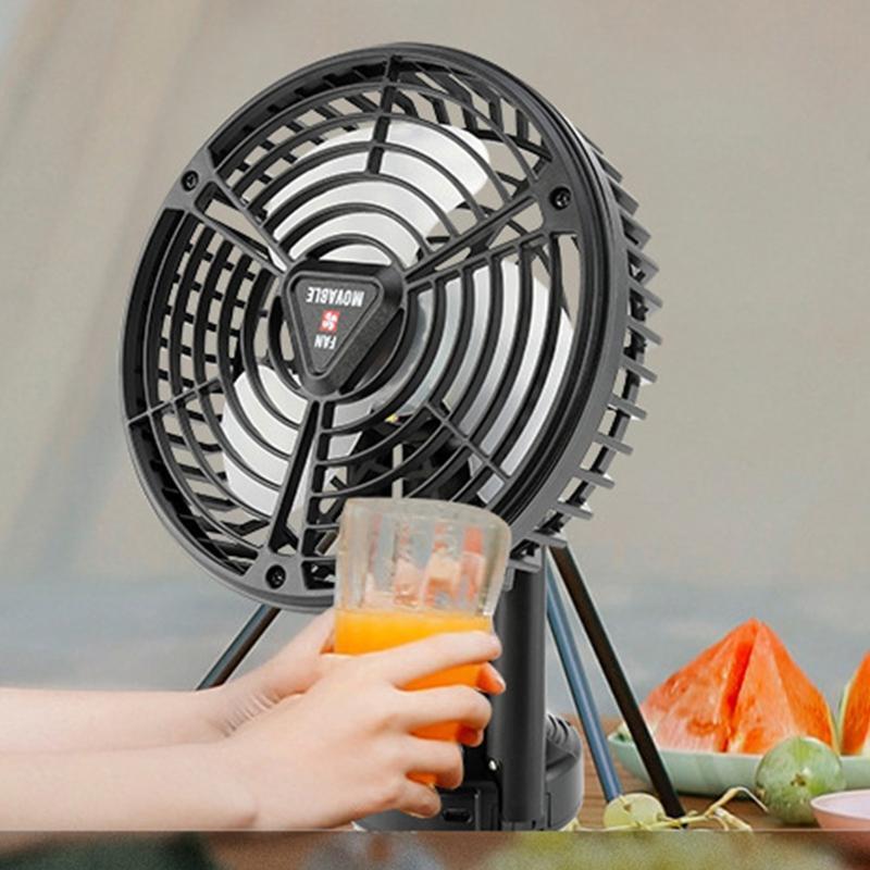 Portable Mini Fan 3 Gears Wind Desktop Cooler Flexible Tripod for Home Office
