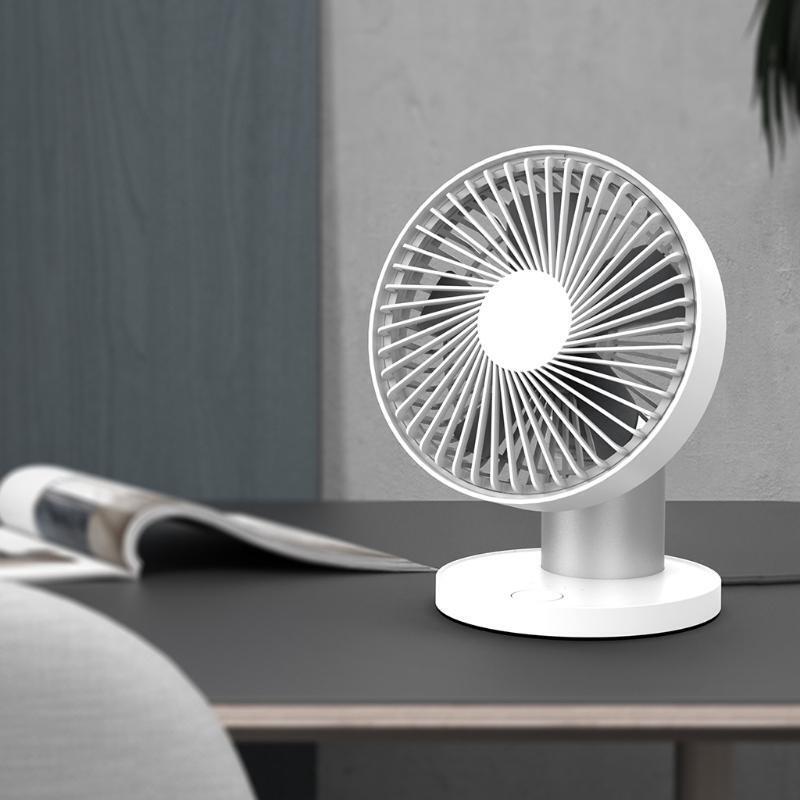 4000mAh Battery Operated Fan Portable Desktop Fan Strong Airflow Quiet Operation