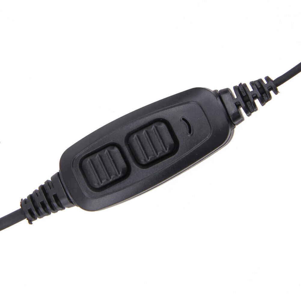 2 Pin Dual PTT Earpiece Headset Mic for Baofeng UV-82 UV-8D Walkie Talkies