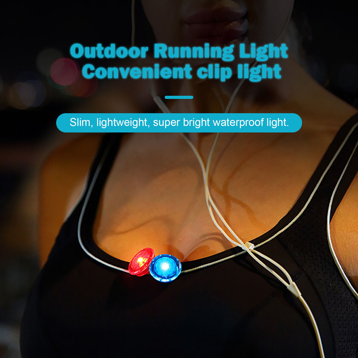 Running Lights Pack of 6 Jogging LED Safety Light for Runners and Joggers