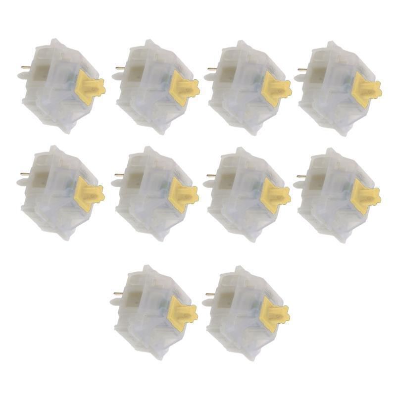 Milky Yellow Switches for Gateron MX Keyboard Switches Milky Yellow Axis Switch