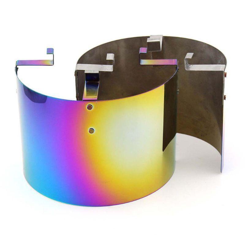 Racing Car Cold Air Intake Cone Air Filter Cover Heat Shield For 2.5-3.5'' Neck