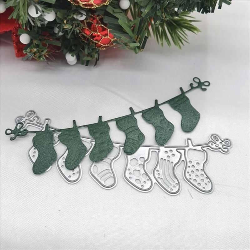 Christmas Sock Metal Cutting Dies Stencils Crafts Cards Cutting Die Cut