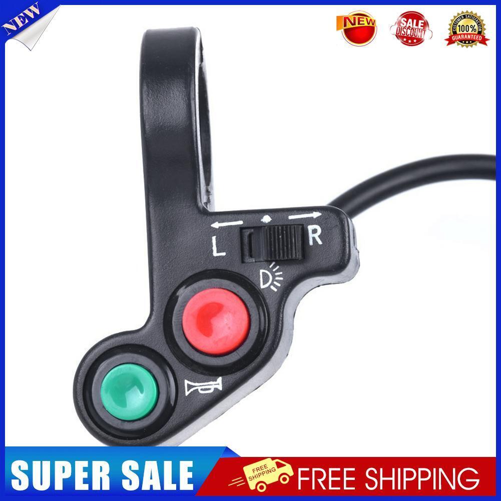 Motorcycle Horn Turn Signal Light Switches for 7/8 Handlebar ATV ON/OFF