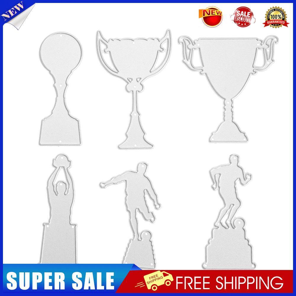 6pcs Wine Glass Cutting Dies Stencils Scrapbooking Embossing DIY Album Card