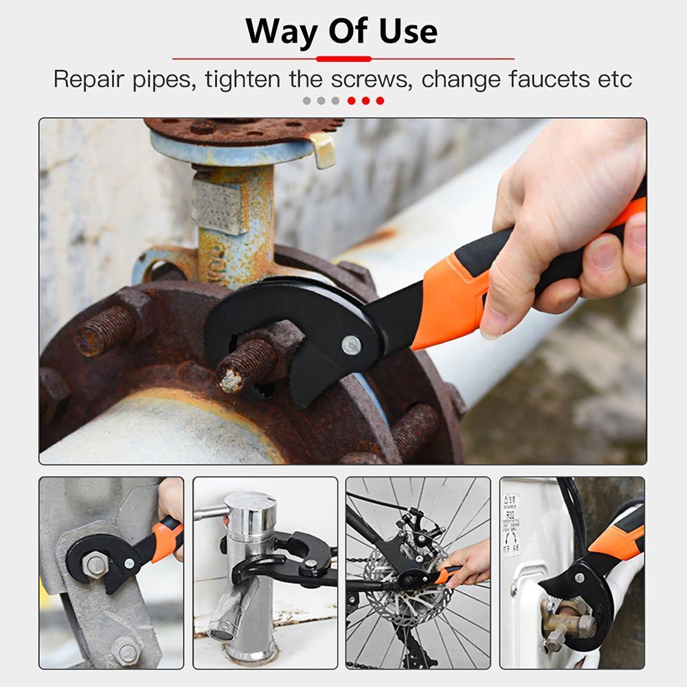 Bathroom Accessories Spanner Activity Wrench Opening Wrench Tube Pliers Crowbar