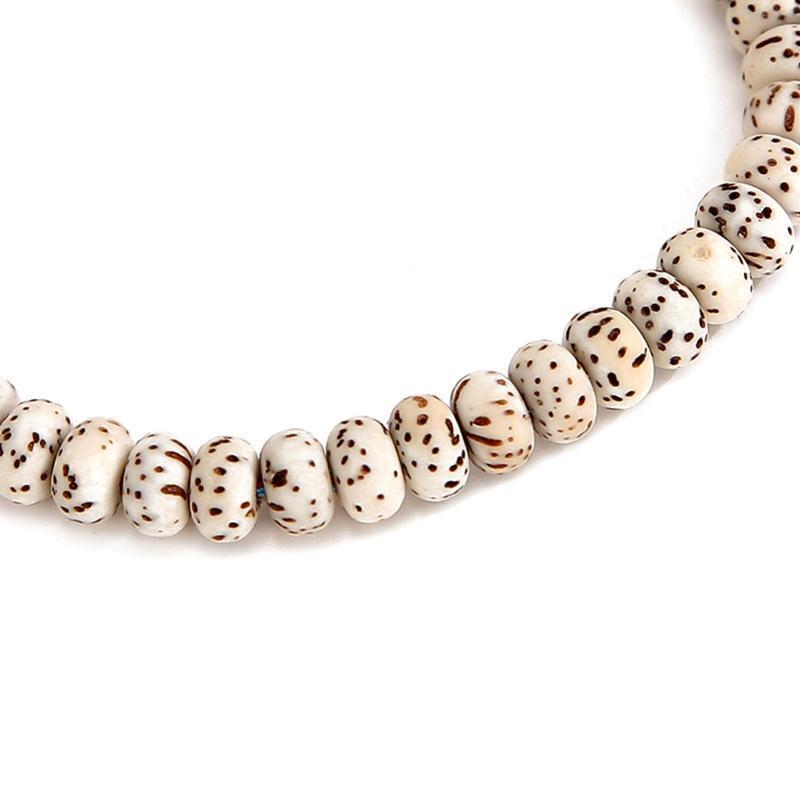 Bohemian Beaded Bracelet Six-Character Mantra Woven Bracelet Attract Luck