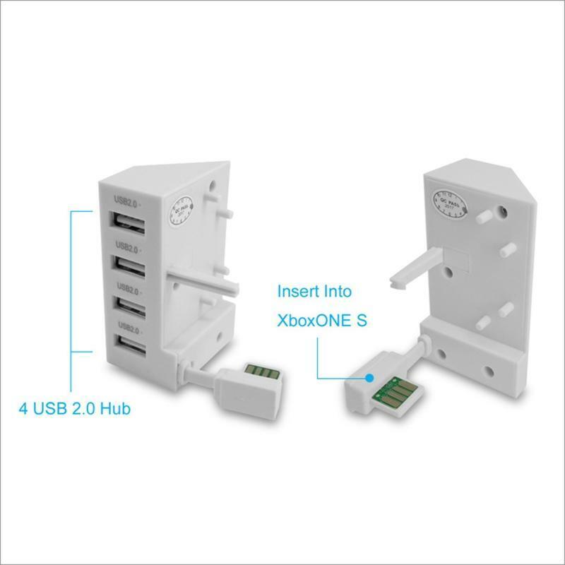 4 Port USB 2.0 HUB Adapter Expansion Converter Splitter Expander for XB One S