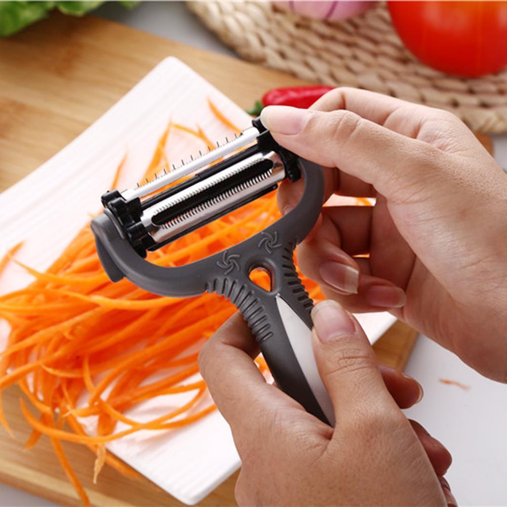 Multi-functional 3 in 1 Blades Rotary Vegetable Fruit Potato Carrot Peeler