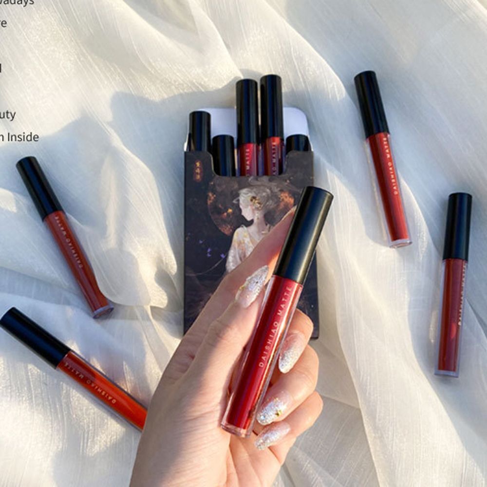 Lip Gloss Lips Makeup Velvet Lipstick Lipstick Matte 5pcs Set Lip Glaze