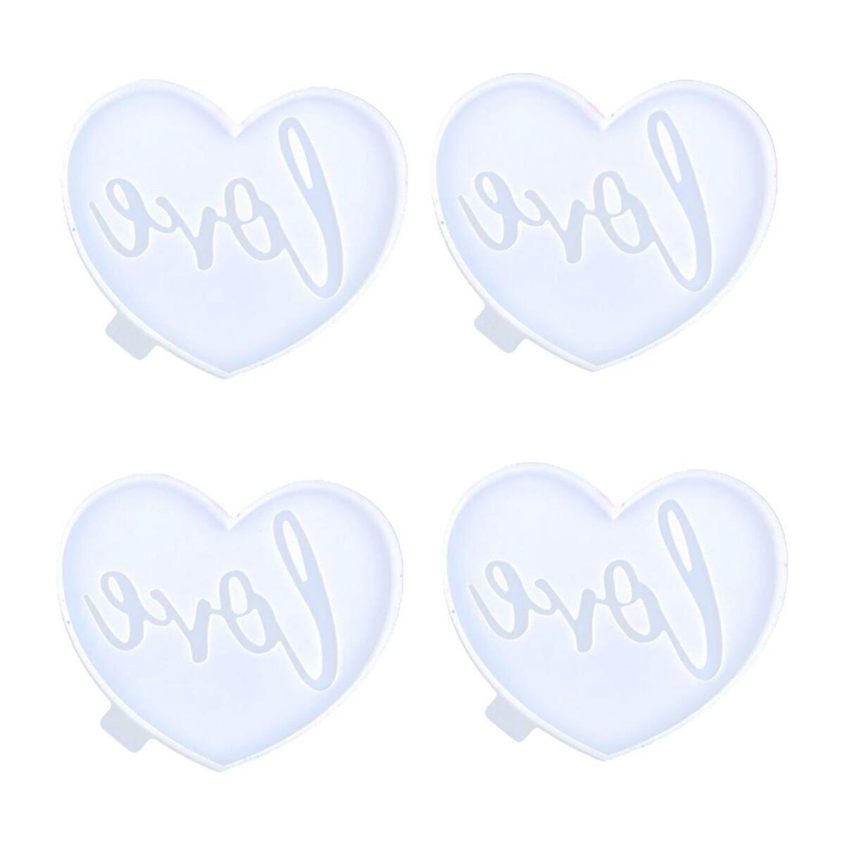 Epoxy  Coaster Decorative Creative Handmade Ornaments Crafts Heart