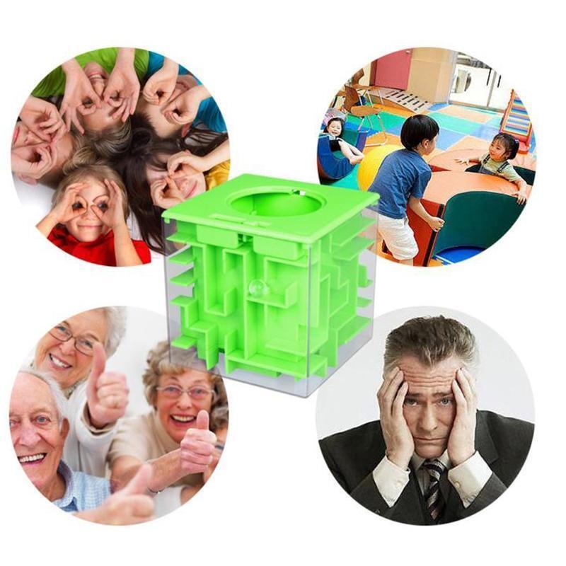 4 pack Money Maze Puzzle Box, Money Holder Puzzle Gift Money Puzzle Boxes for Ki