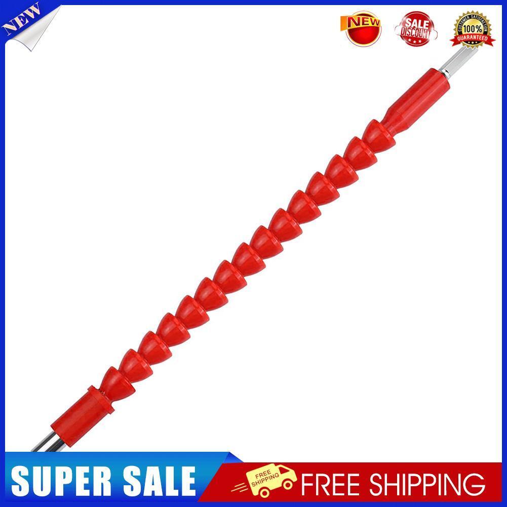 Flexible Shaft Electric Screwdriver Drill Bit Extension Rod (Red 295mm)