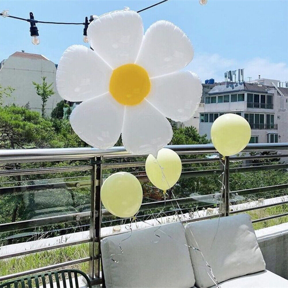 INS Daisy Aluminum Film Balloon Sun Flower Birthday Photo Prop (Big Daisy)