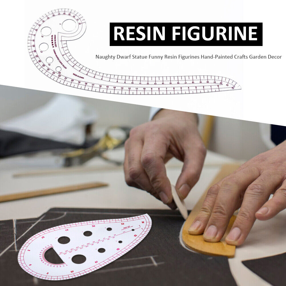 Plastic Transparent Tailor French Curve Sewing Ruler Comma Shaped Rulers