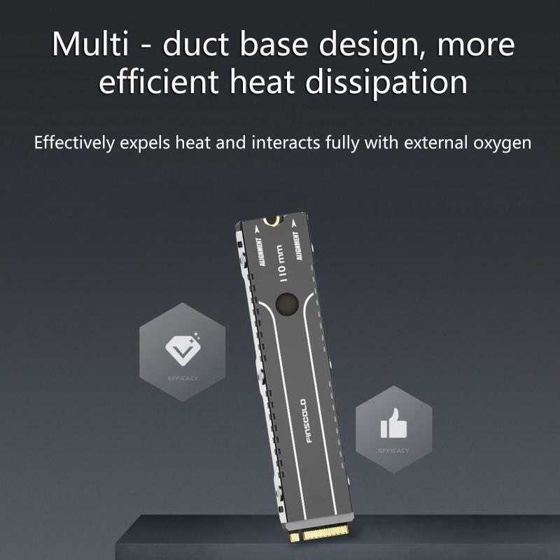 Aluminum NVME M.2 NGFF SSD Solid State Hard Drive Heat Sink Desktop Dedicated