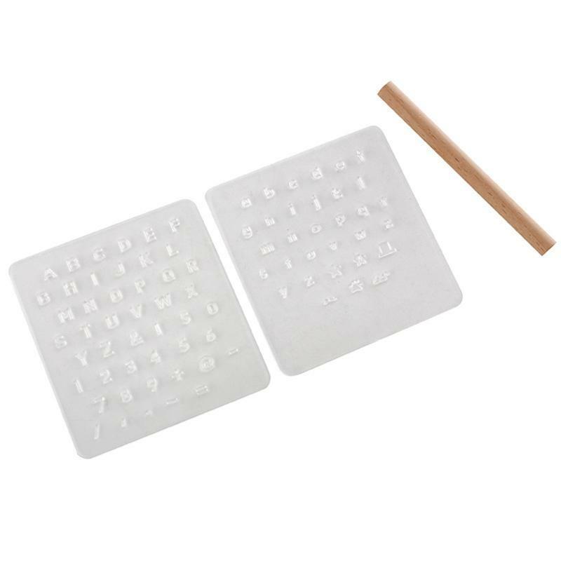 3Pcs Letter Number Leathercarft Stamping Tools Alphabet Stamps Handle Punch Kit