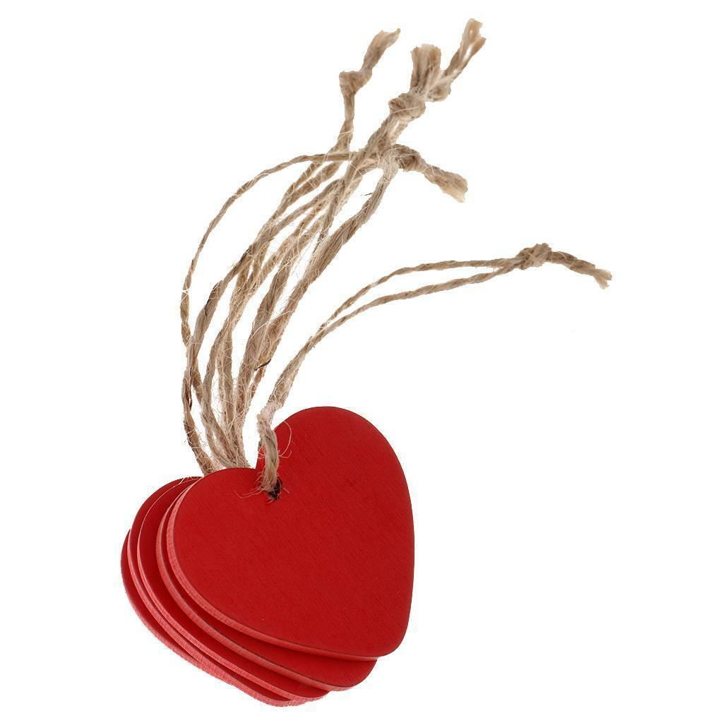 40pcs en Shaped Hearts Embellishment Craft Blank Ply  Art