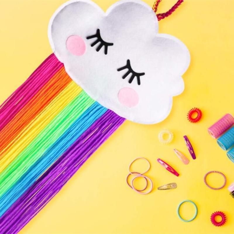 Cloud Hairpin Hair Clip Holder Storage Organizer Baby Girl Room Hanging Ornament