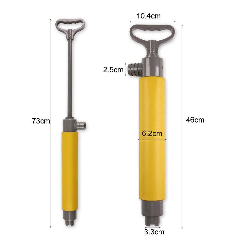 46cm Kayak Hand Pump Canoe Hand Bilge Pump for Emergency Rescue (Yellow)