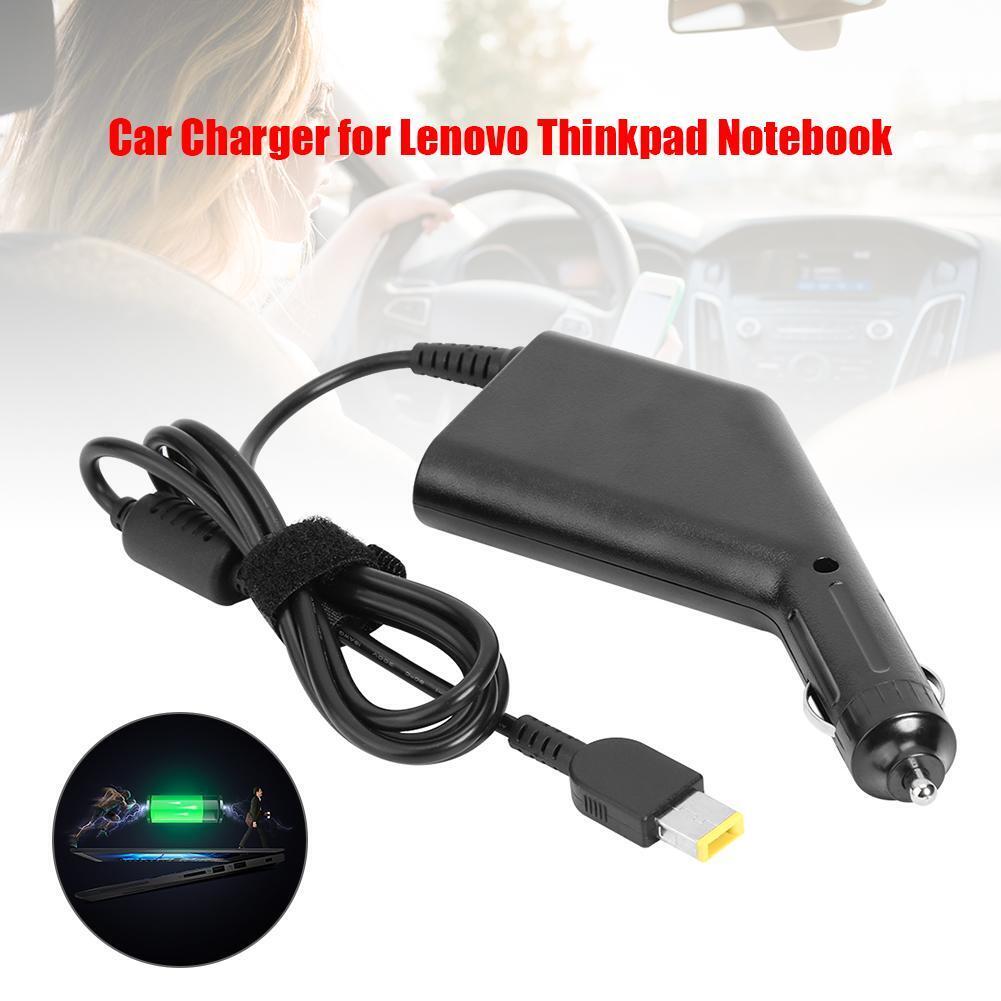 Laptop Car Charger 90W 20V 4.5A Power Adapter for Lenovo Thinkpad Notebook