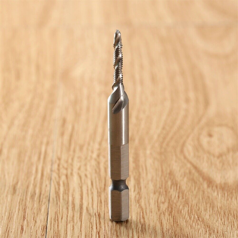 6Pcs HSS Countersink Drill Tap Bits Imperial M3-M10 Drill Metal Woodworking Tool
