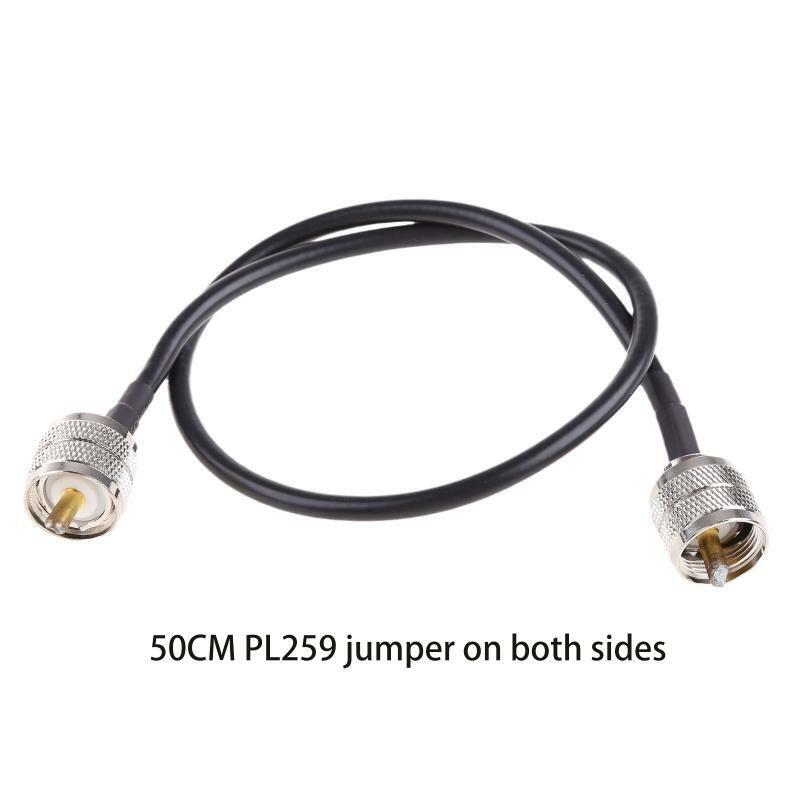 High-Power Digital Coax Cable UHF Male PL-259 to UHF Male Jumper Cable Easy Use