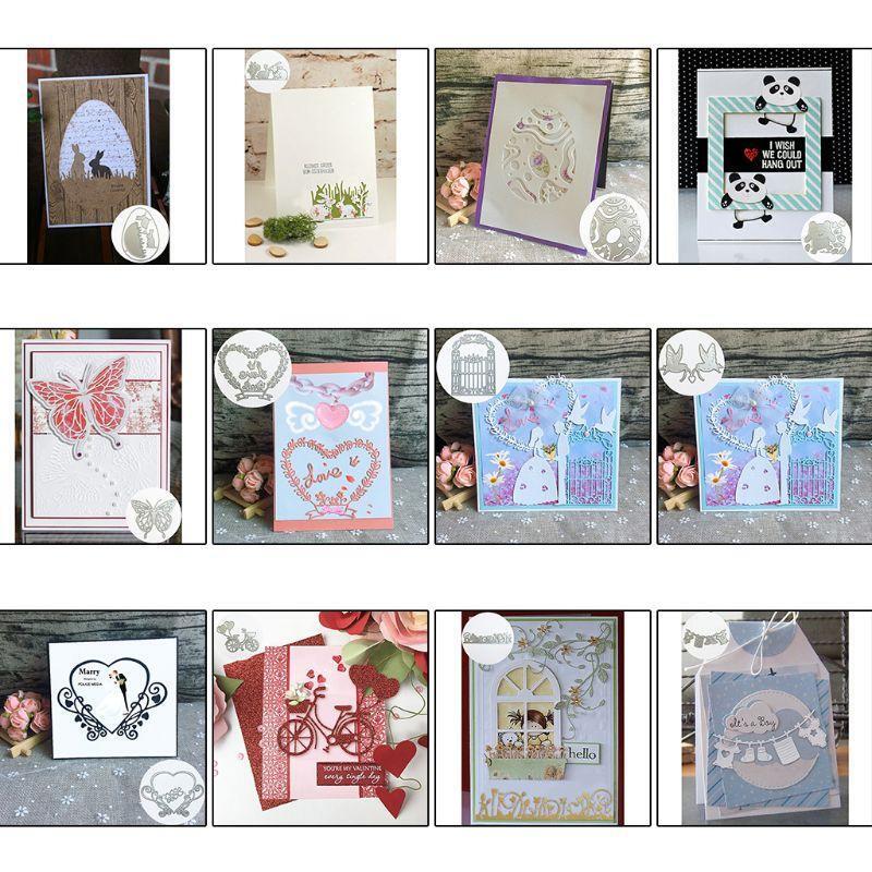 Easter Egg Metal Cutting Dies Stencil Scrapbooking DIY Album Stamp Paper Emboss
