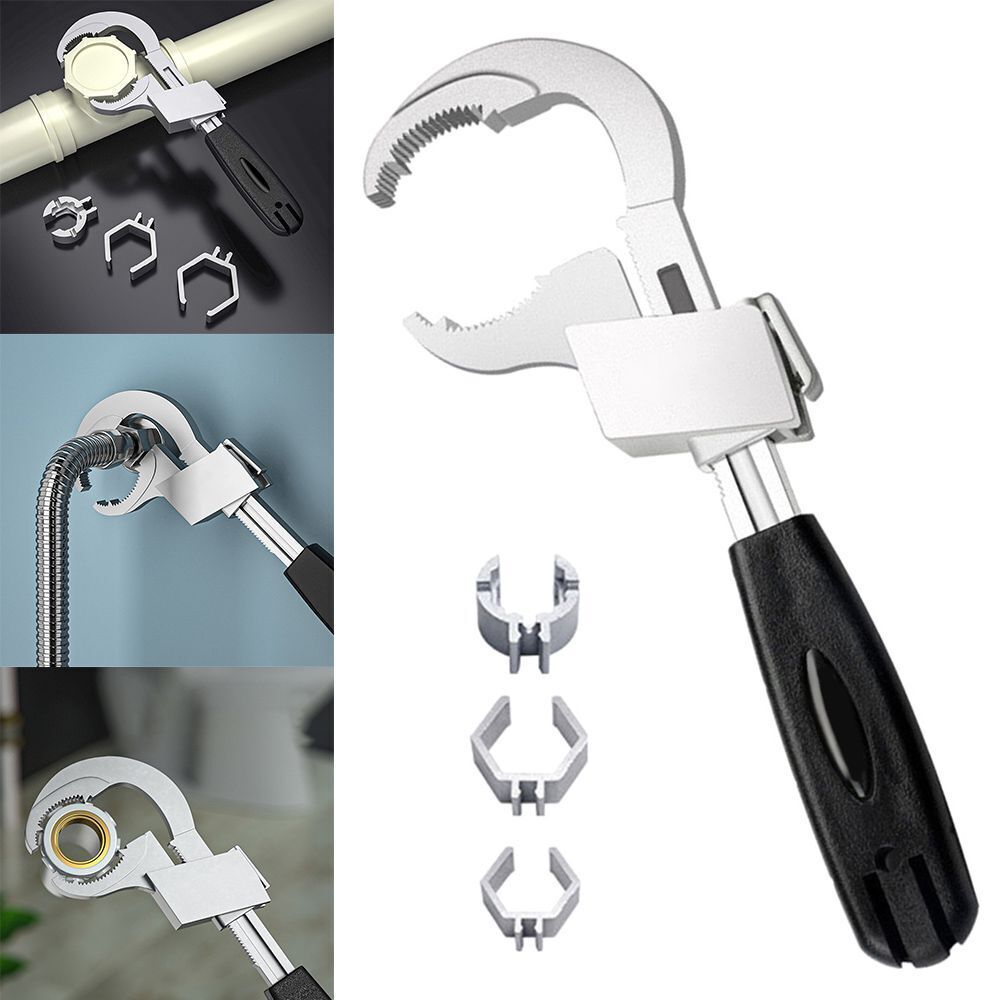 Repair Set Ratchet Wrench Adjustable Spanner Plumbing Repair Tools Pipe Wrench