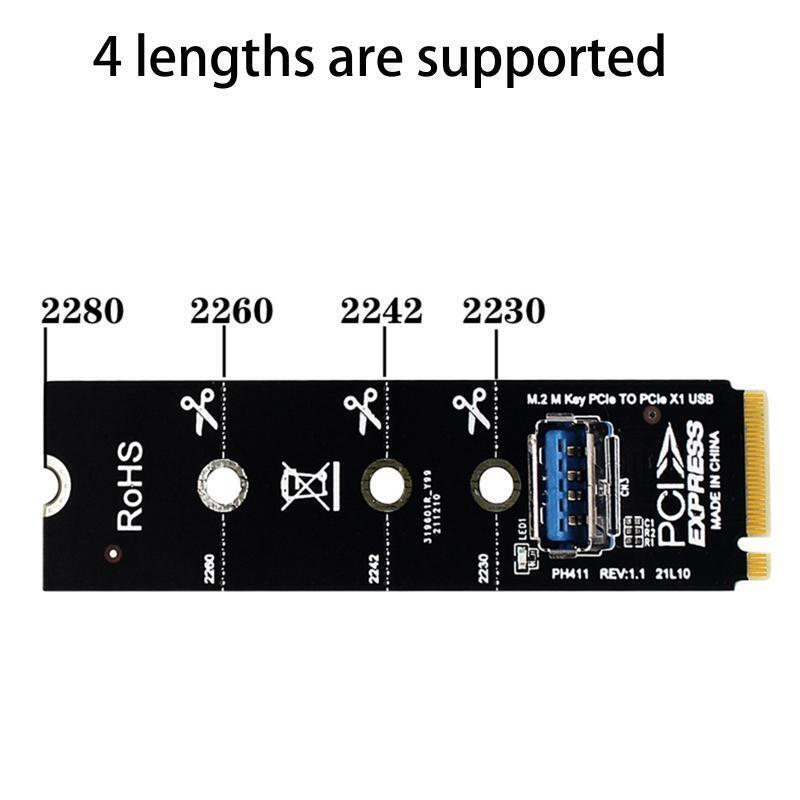 M.2 NGFF To USB3.0 Bitcoin Card Riser Mining USB3.0 Extender Adapter Accessory