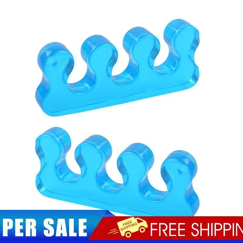 2pcs Soft Form Toe Separators Flexible Finger Spacer for Manicure Pedicure