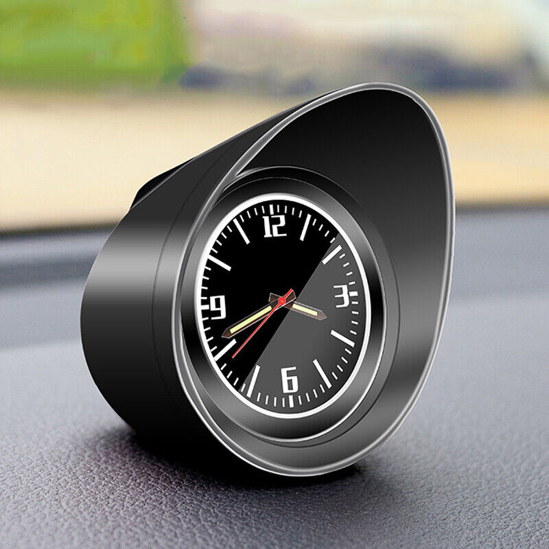 Black Shell Luminous Backlight Car Interior Dashboard Clock Universal