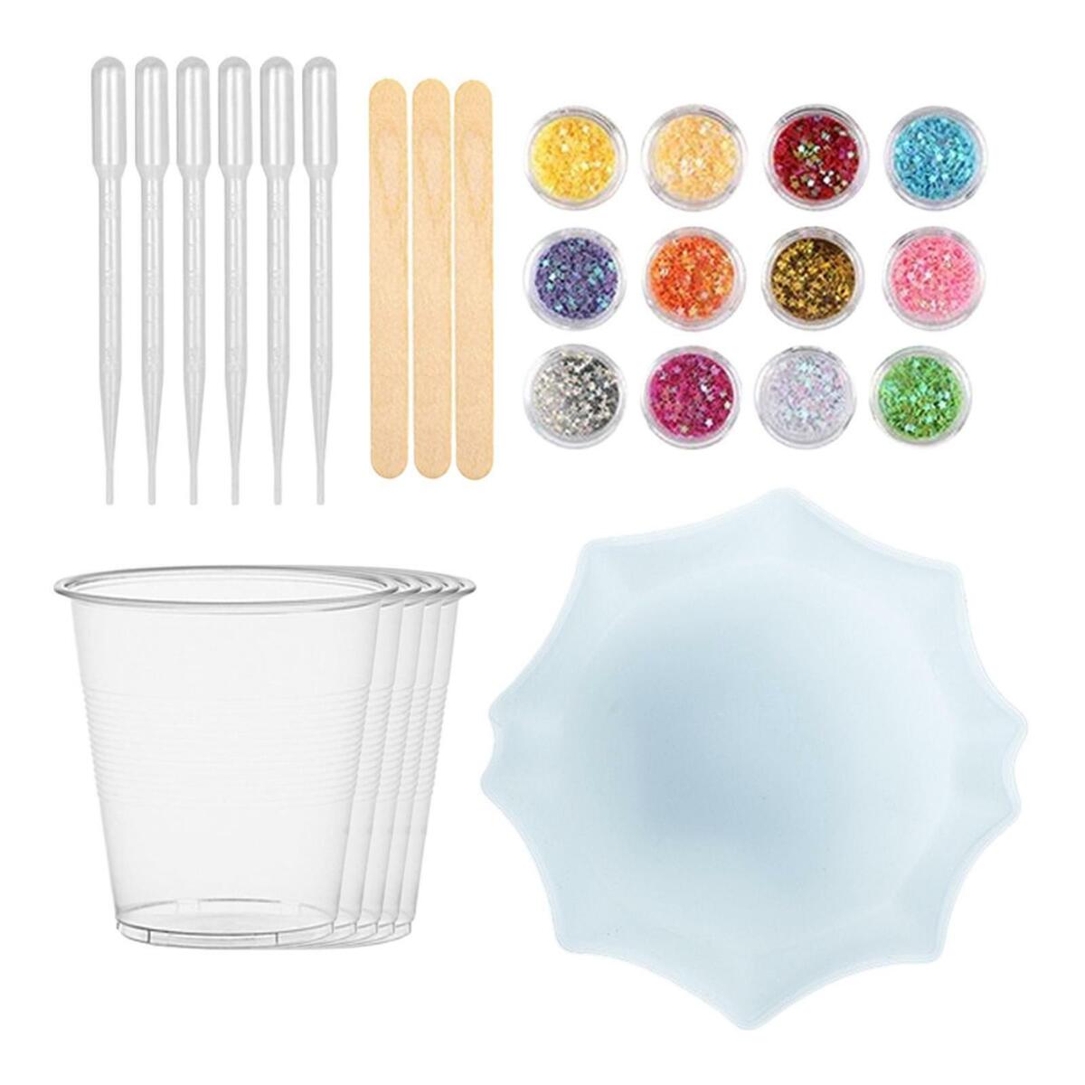 Silicone DIY Tray Mold Kits Home Decoration Dish Jewelry Making Molds Moulds
