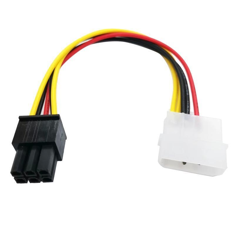 4Pin PCI-E to PCIE 6Pin Power Cable PCI Express Graphics Card Connector Adapter