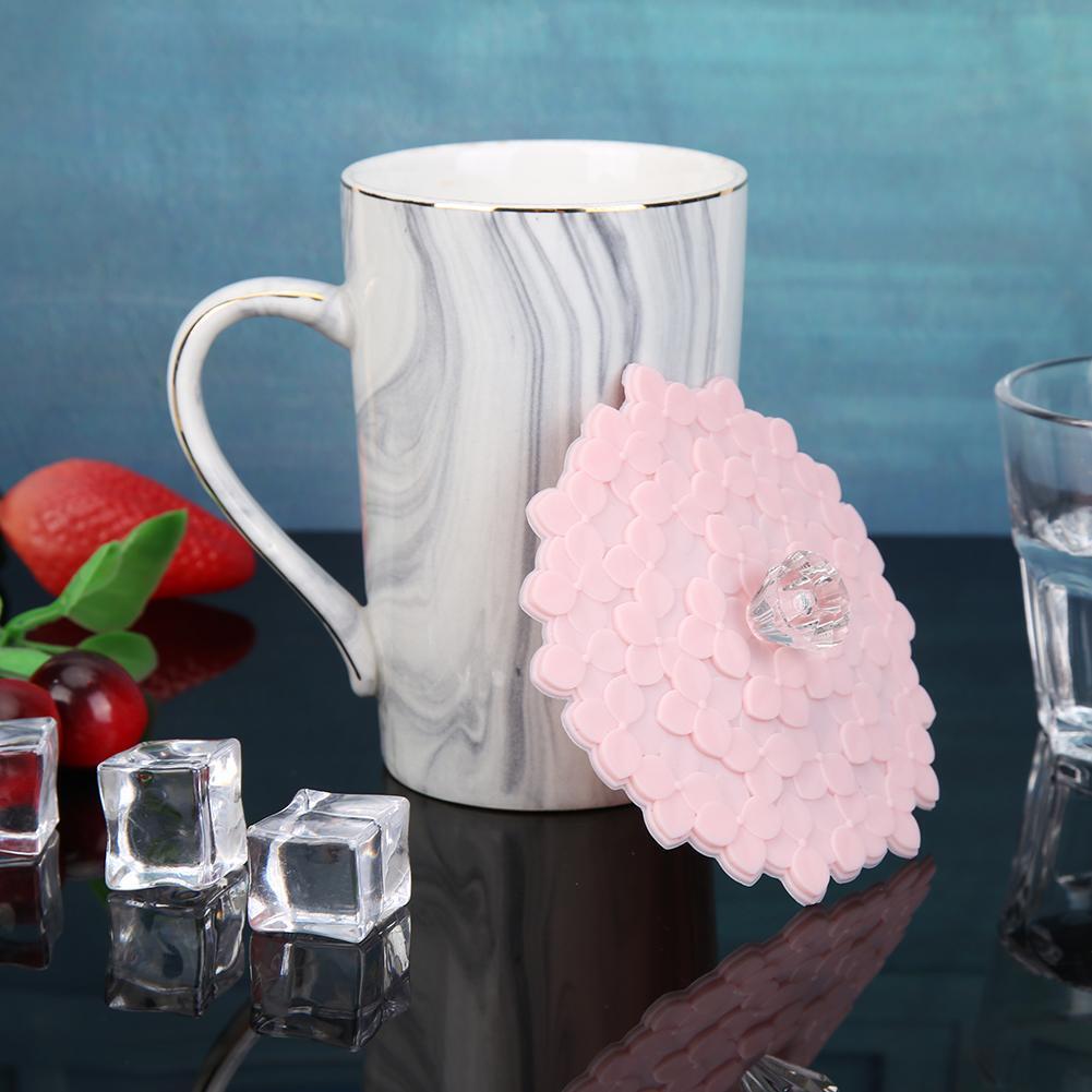 Cherry Silicone Leakproof Heat Resistant Cover Seal Cup Lid (Nude Pink)