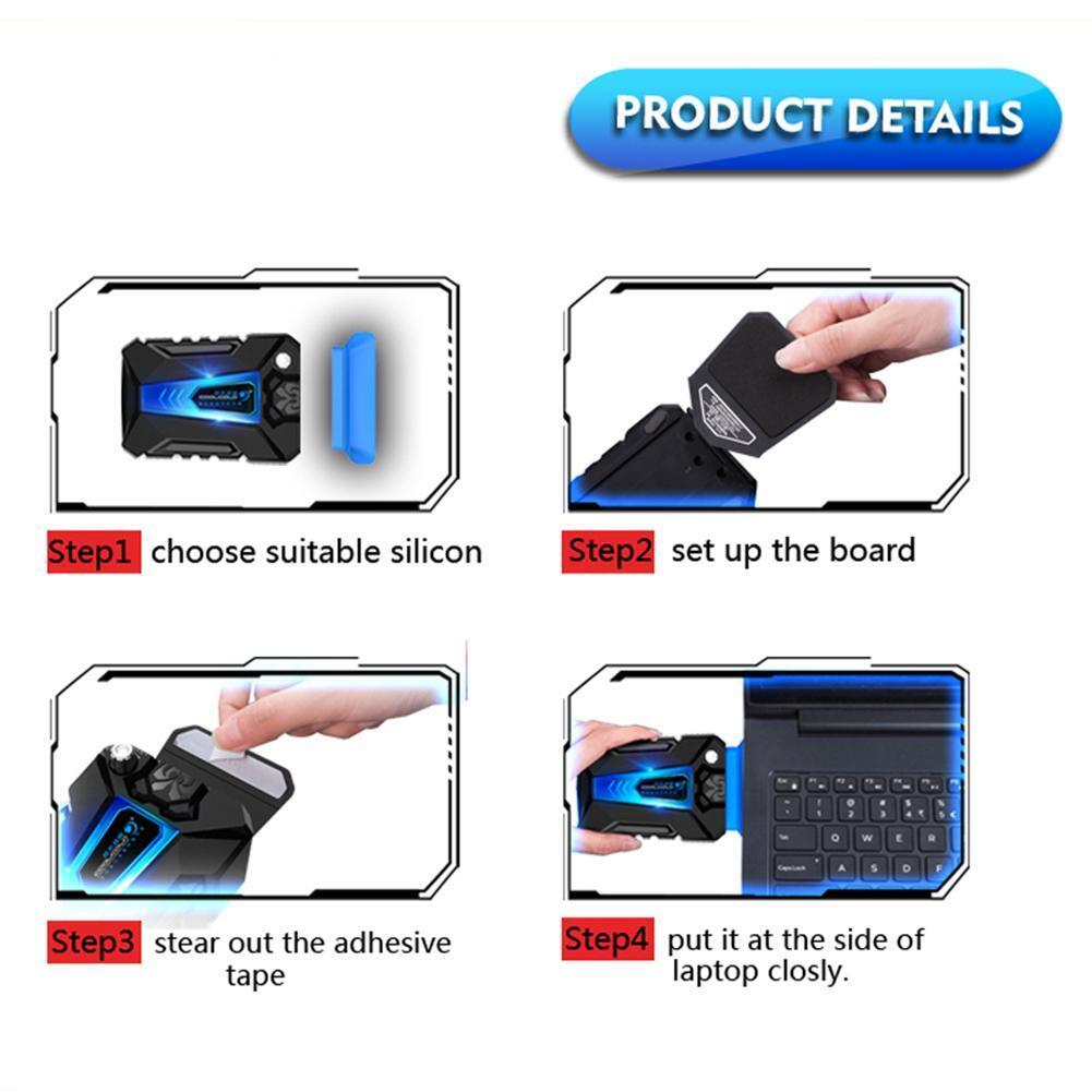 Cool Cold 5V USB Mini Laptop CPU Cooler Air Extracting Exhaust Cooling Fan
