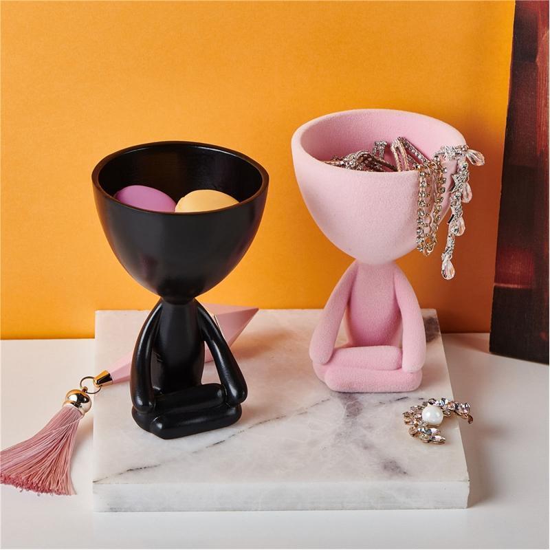Cartoon Lipstick Ring Holder Jewelry Case Decorative Cosmetic Storage Display