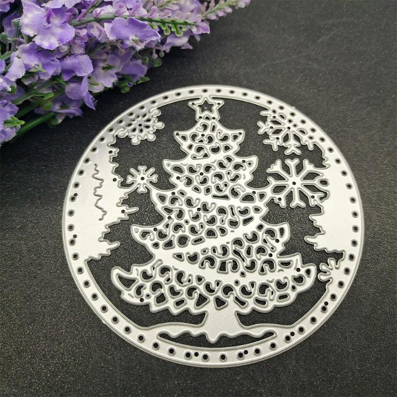 Christmas Tree Snowflake Metal Cutting Dies Stencil DIY Scrapbooking Album Paper