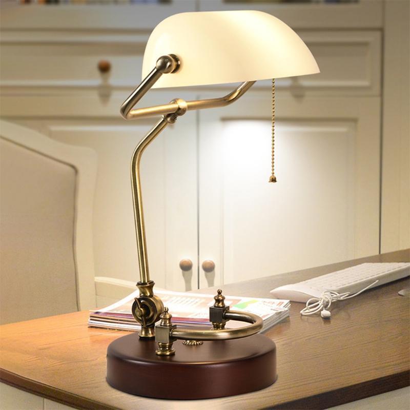 Replacement Cover of Table Lights White Color Bankers Lamps Shade Replacements