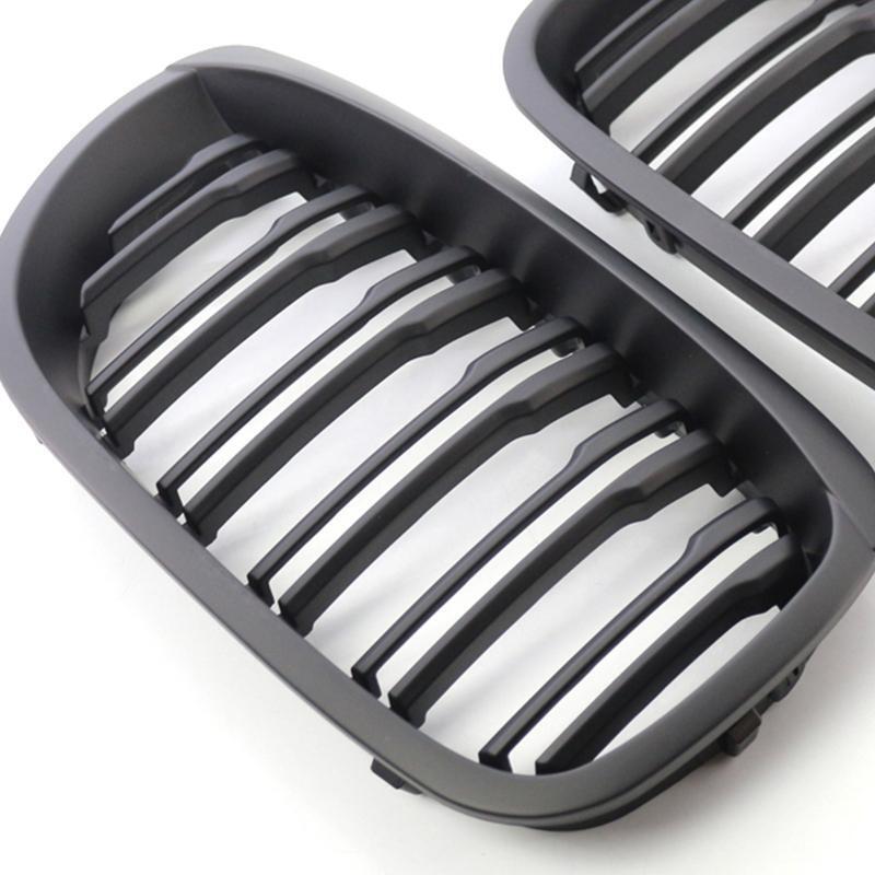 2x For BMW3 Series E46 Coupe 2 Door 03-05 LCI Front Twin Bar Grilles 51137064317