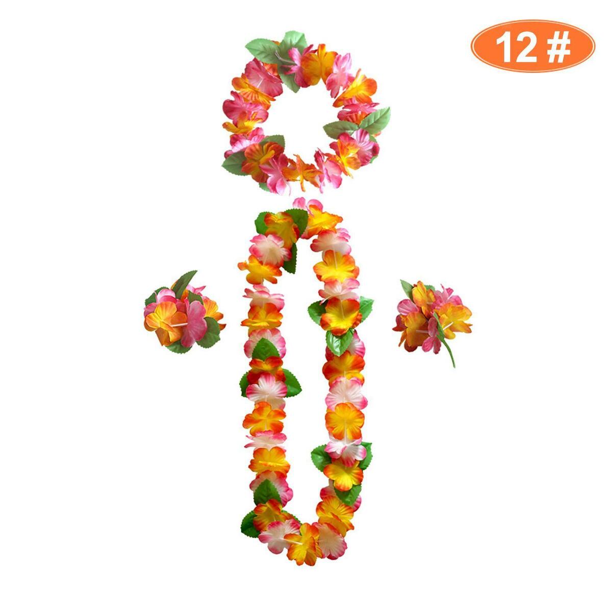 Hawaiian Leis Hanging  Flower Necklace for  Graduation
