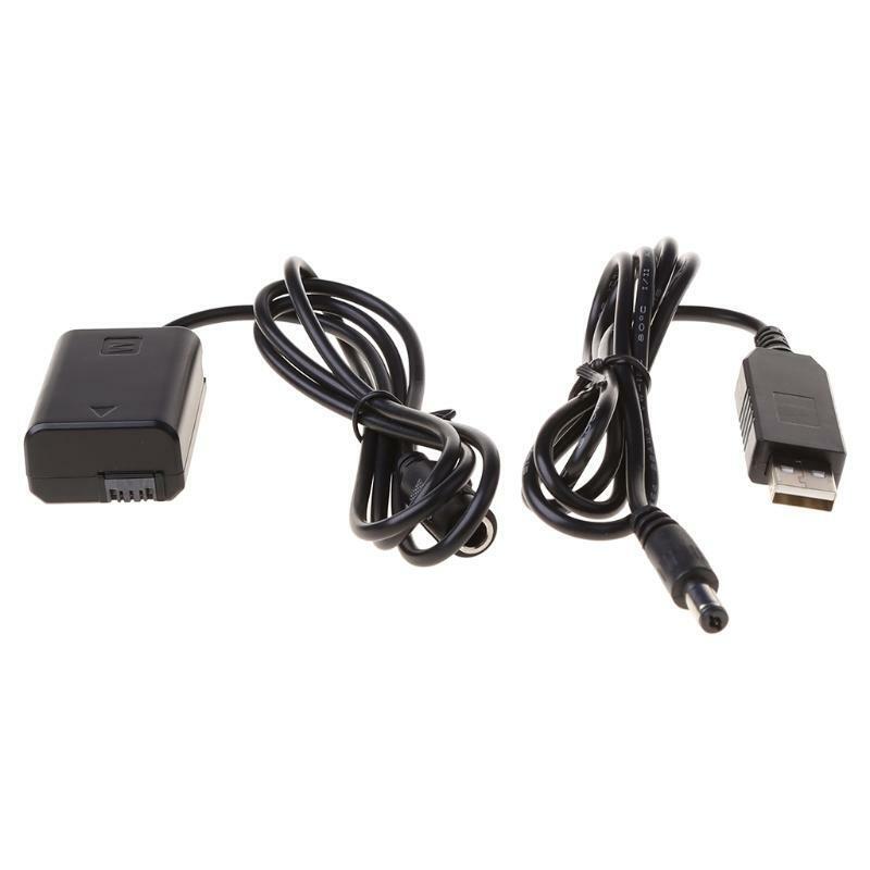 NP-FW50 Battery Eliminator USB Power Supply Cable for -Sony a3000 a5000 a7R a7S