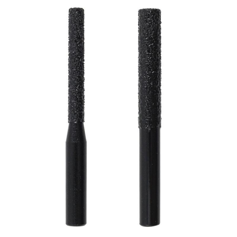 2x/Set Straight Shank Milling Cutter 6.35mm Router Bit for Edge Cutting of Stone