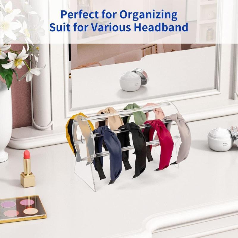 Acrylic Headband Holder Detachable Clear Stand for Teen Girls and Women Gifts