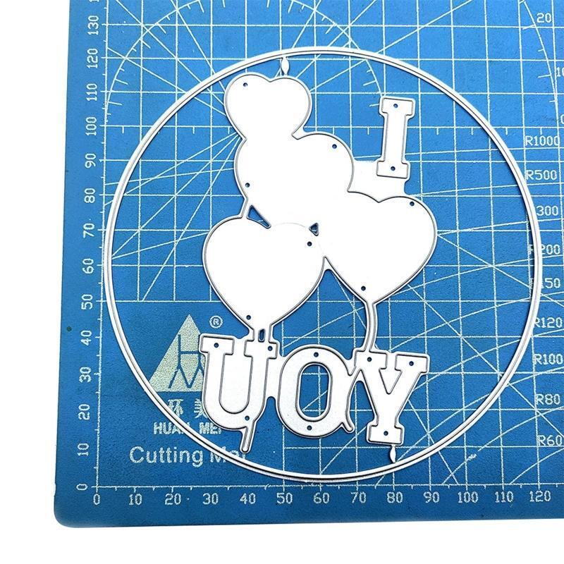 Exquisite Love Balloon Cutting Die DIY Valentine Greeting Card Making Supplies