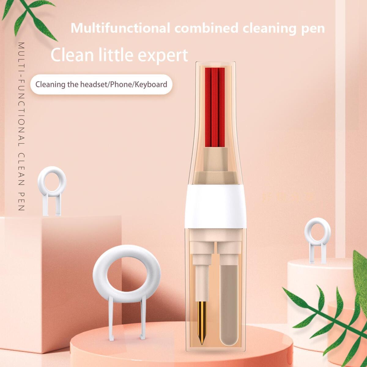4 in 1 Earbud Cleaning Pen Computer Charging Case Portable Dust Removal